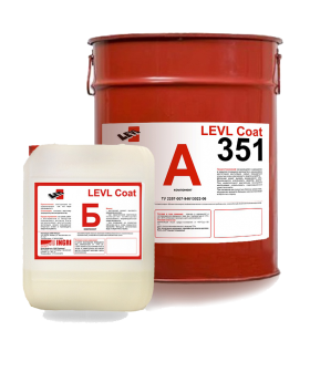 Двухкомпонентная цветная полиуретановая композиция для устройства наливных полов LEVL Coat 351