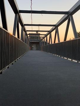 Надземный пешеходный переход. г. Новосибирск