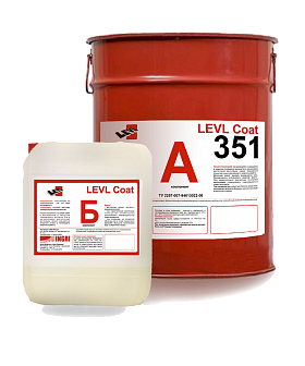 Двухкомпонентная цветная полиуретановая композиция для устройства наливных полов LEVL Coat 351