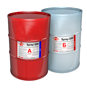 Двухкомпонентный материал на основе поликарбамидов для гидроизоляции Wetisol Spray-300